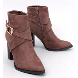 Stivaletti con tacco alto Janisa Khaki marrone 1