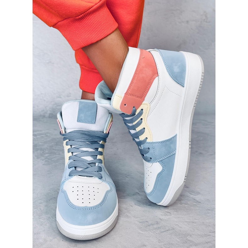 Dorcas Sneakers blu alla caviglia bianco 1