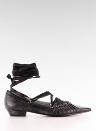 Ballerine con nastro intorno alla caviglia 391029-2 Noir nero 1