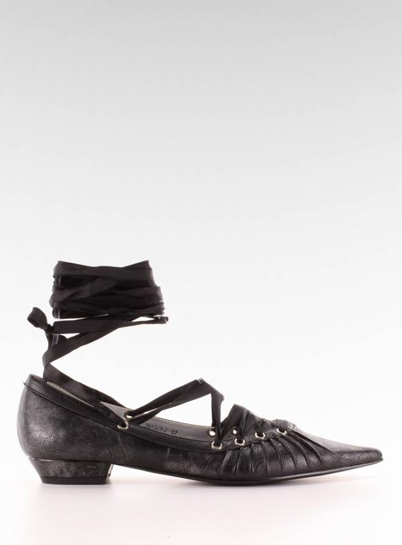 Ballerine con nastro intorno alla caviglia 391029-2 Noir nero 1