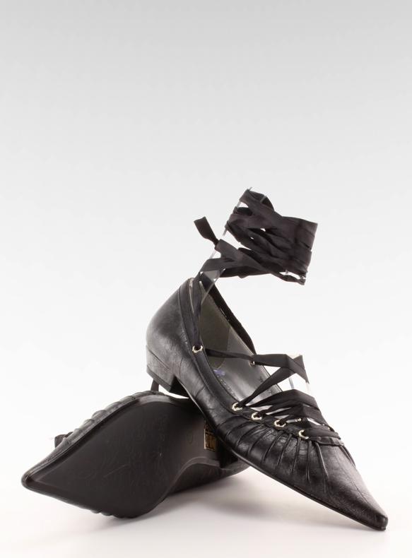Ballerine con nastro intorno alla caviglia 391029-2 Noir nero 2