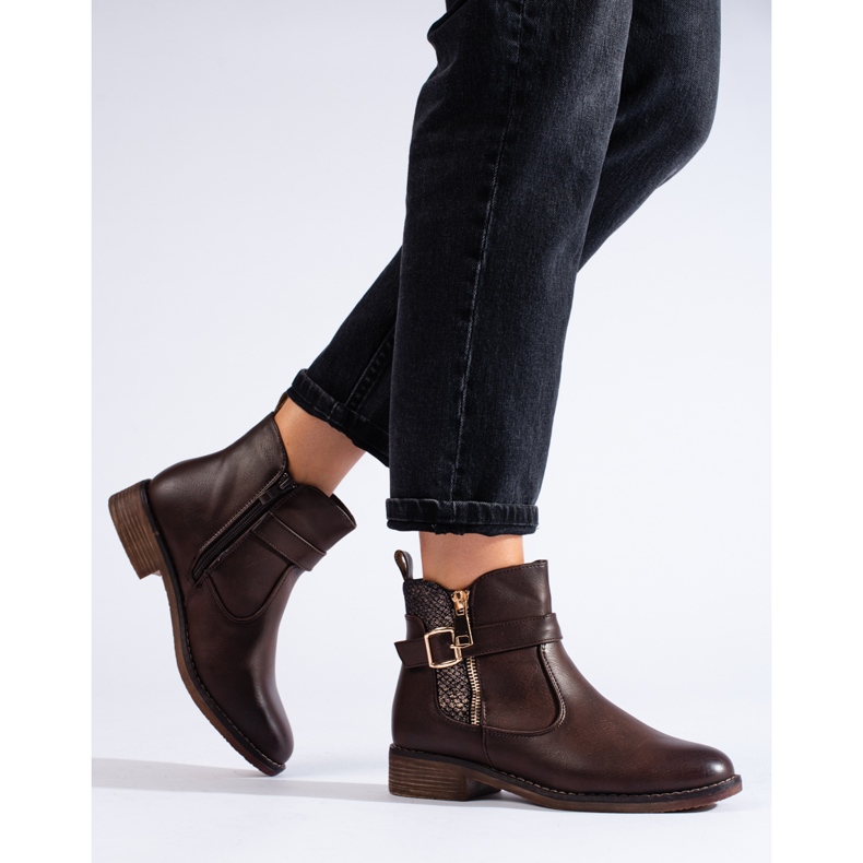 Stivaletti bassi Shelovet marroni marrone 2