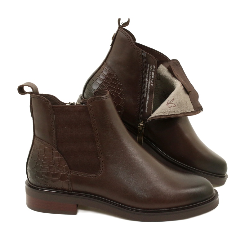 Stivali da donna Isolata Caprice 9-25479-41 329 DK Brown Comb marrone 4