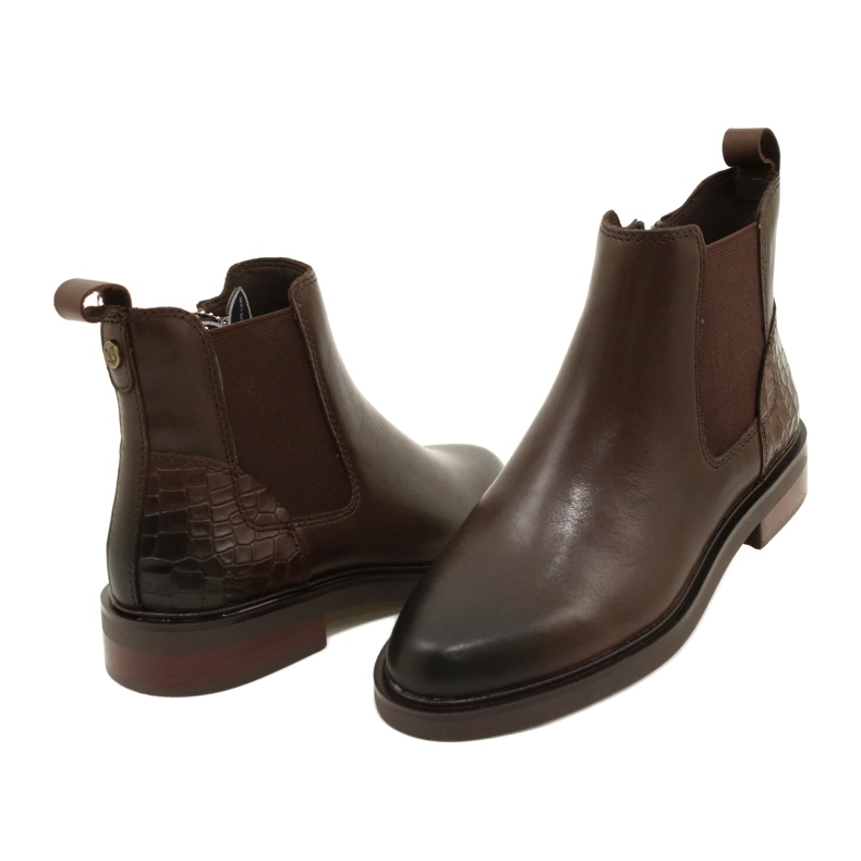 Stivali da donna Isolata Caprice 9-25479-41 329 DK Brown Comb marrone 3