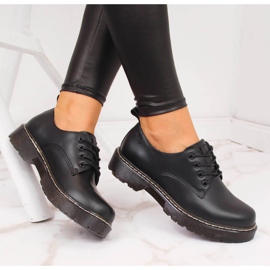 Scarpe oxford nere da donna Big Star II274107 nero 1
