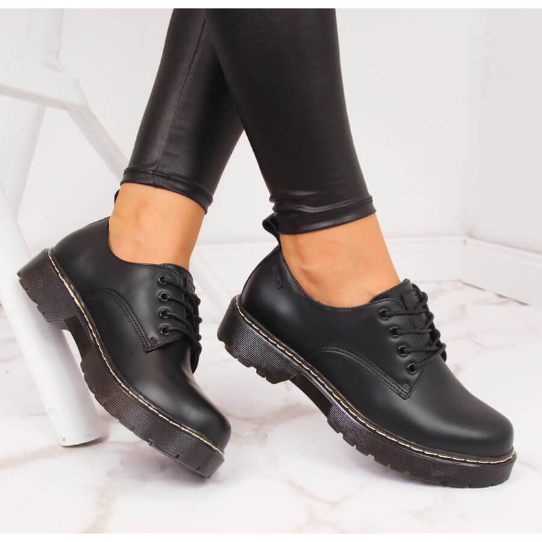 Scarpe oxford nere da donna Big Star II274107 nero 1