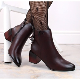 Stivaletti isolanti da donna bordeaux Jezzi rosso 1