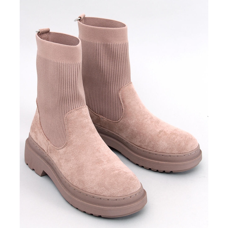 Stivaletti Chelsea Joyner Khaki con tomaia flessibile beige 1