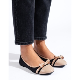 Ballerine da donna nere e beige di Shelovet nero 2