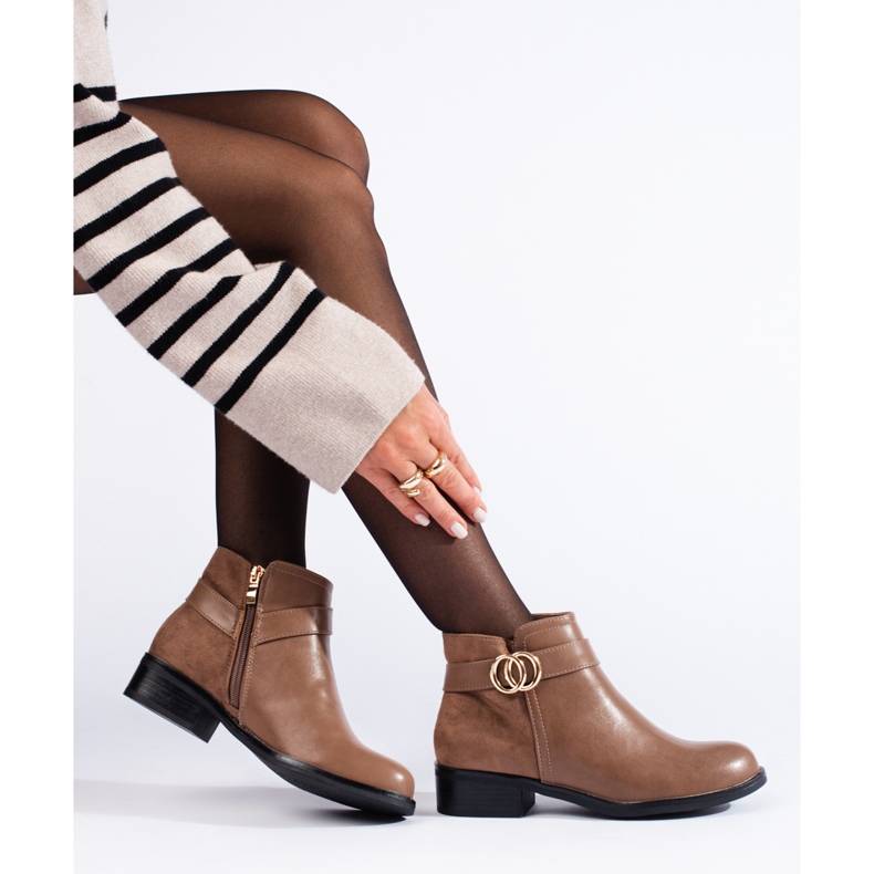 Stivali da donna Shelovet beige 2