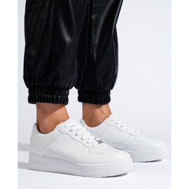 W. Potocki Sneakers bianche con plateau Shelovet bianco 1