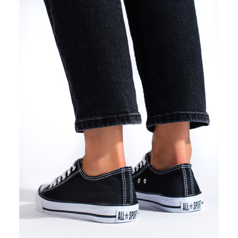 Sneakers classiche da donna nere di Shelovet nero 1