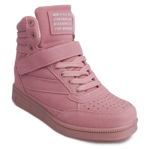 Sneakers con zeppa XW33268 Rosa 2
