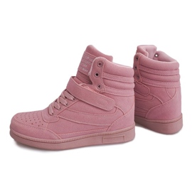 Sneakers con zeppa XW33268 Rosa 1