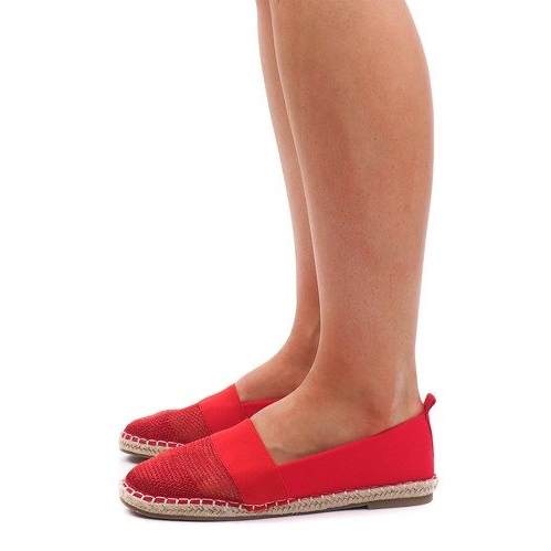 Sneakers Espadrillas traforate 188-38 Rosse rosso 1