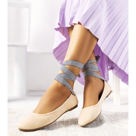 BM Ballerine beige con fiocco Acro 1