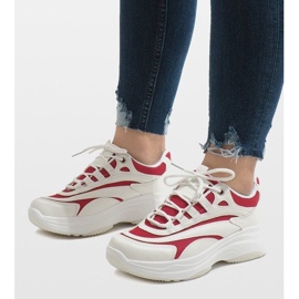 Scarpe sportive bianche alla moda BO-15 bianco 1