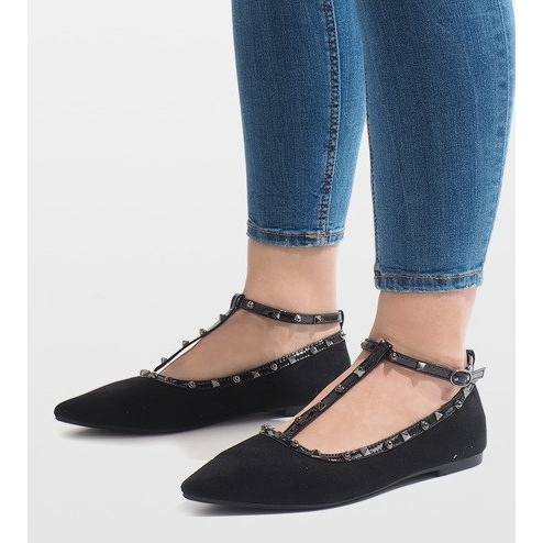 Ballerine nere 127-13 nero 1