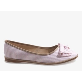 Ballerine rosa con fiocco SK40 1