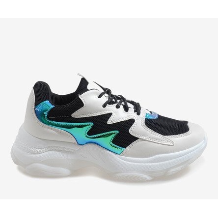 Scarpe sportive nere alla moda LL1730 bianco 1