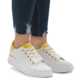 Sneakers bianche sulla piattaforma 353 bianco 2