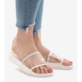 Ciabatte bianche trasparenti 815 bianco 1