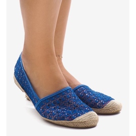 Espadrillas blu traforate B215-2 1