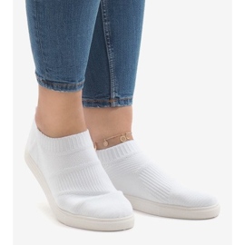 Scarpe sportive bianche BA77 bianco 1