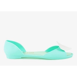 Ballerine in gomma meliski verde con cuore KM121-14 1