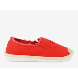 Espadrillas slip-on rosse XY2618-4 rosso 1