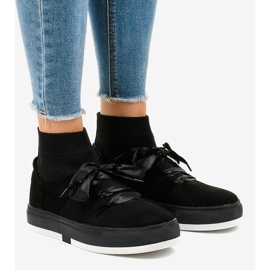 Sneakers alte nere nastro CH-95 nero 1