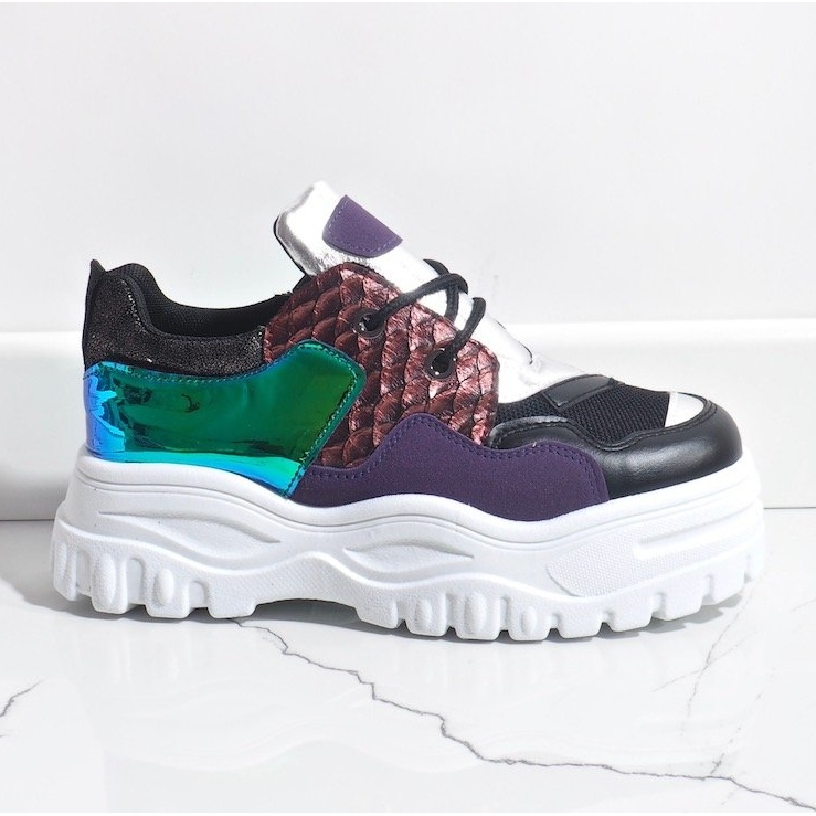 Sneakers sportive nere alla moda R-458 nero 1