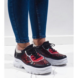 Sneakers sportive nere alla moda R-462 nero multicolore 1
