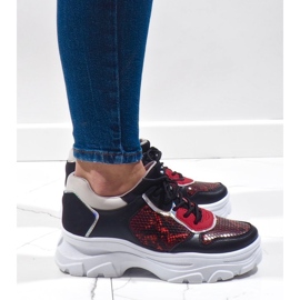 Sneakers sportive nere alla moda R-462 nero multicolore 2