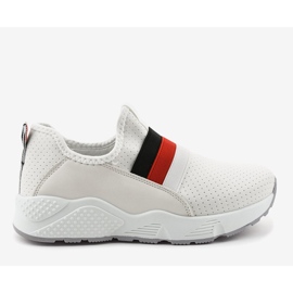 Scarpe slip-on sportive bianche NB256P-1 bianco 1