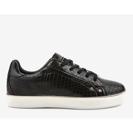 Sneakers da donna eleganti nere 6173-Y nero 1