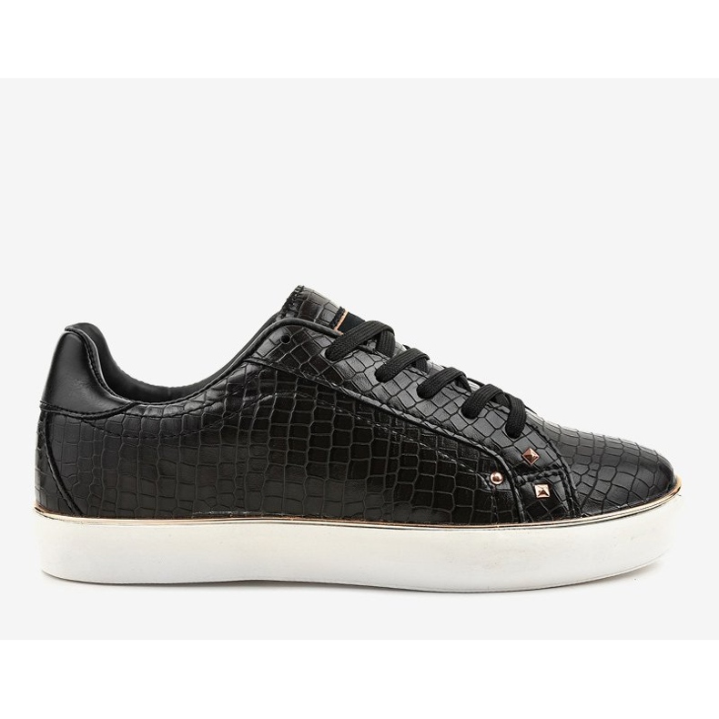 Sneakers da donna eleganti nere 6173-Y nero 1