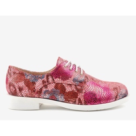 Classiche scarpe jazz floreali rosse ZG629-2 rosso multicolore 1