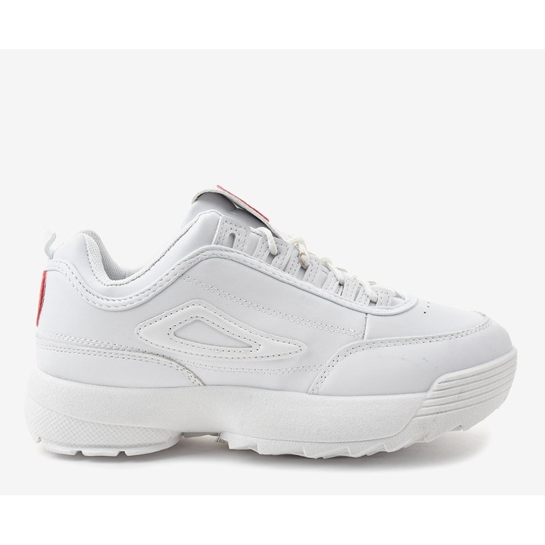 Scarpe sportive bianche alla moda con cuore F29-5 bianco 1
