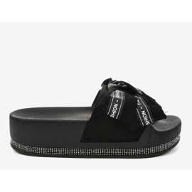 Pantofole moda casual nere 218-207 nero 2