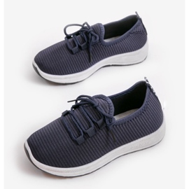 LR005-4 scarpe sportive slip-on blu navy 2
