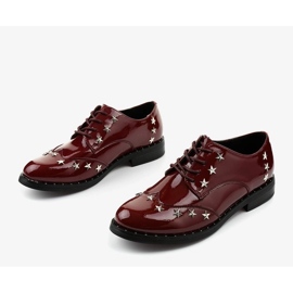 Scarpe da donna bordeaux C18-37117 rosso 1