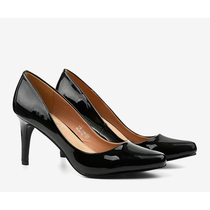 Décolleté nere sul tacco YS-356A nero 1