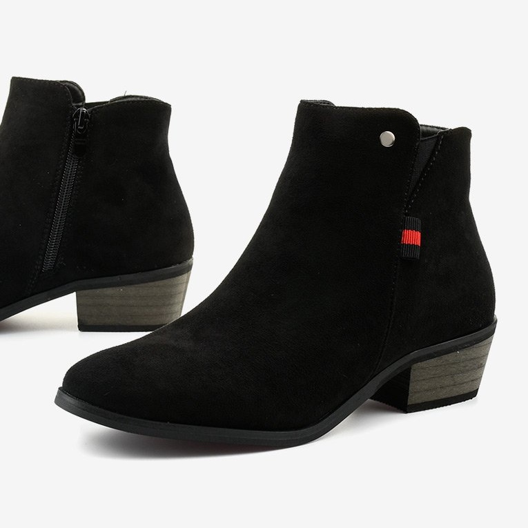 Stivaletti bassi neri 20Y8039-1 nero 1