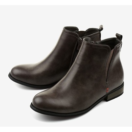 Stivali isolanti grigi con cerniera Simplegleam grigio 1