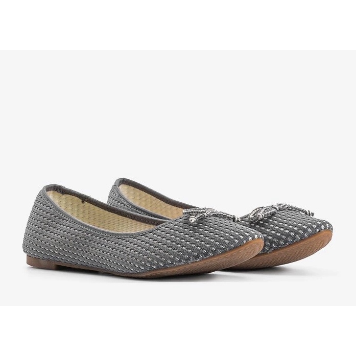 Ballerine Del Amor in tessuto grigio 1