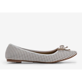Ballerine Del Amor in tessuto beige 1