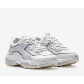 Sneakers sportive bianche 9796 bianca 2
