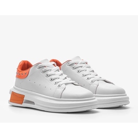 BM Sneakers bianche e arancioni da donna Taranto bianca 1