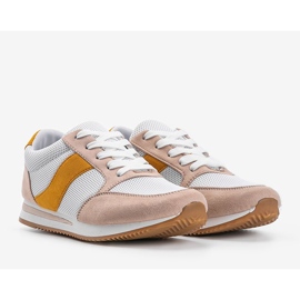 Classiche sneakers bianche con Aniya beige 1